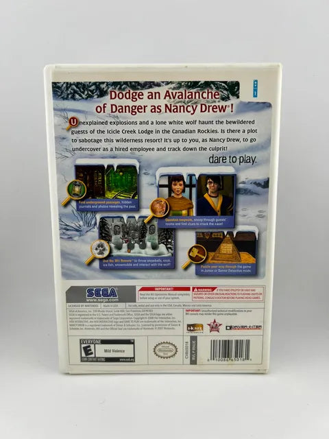 Nancy Drew The White Wolf of Icicle Creek Nintendo WII