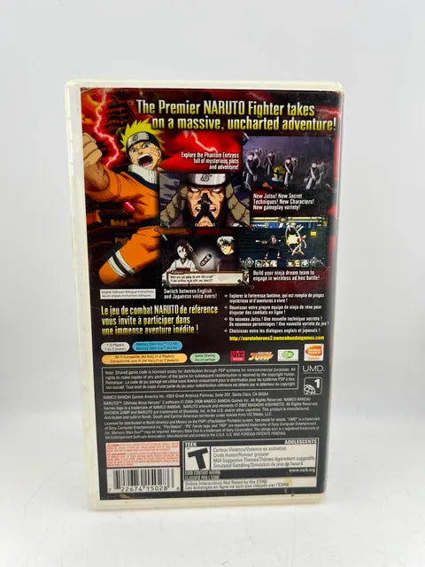 Naruto Ultimate Ninja Heroes 2 The Phantom Fortress Playstation Portable PSP