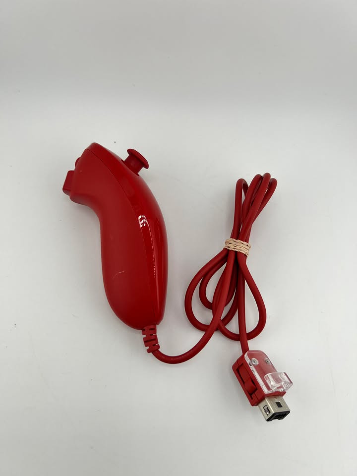 Controleur Nintendo Wii Nunchuk Rouge