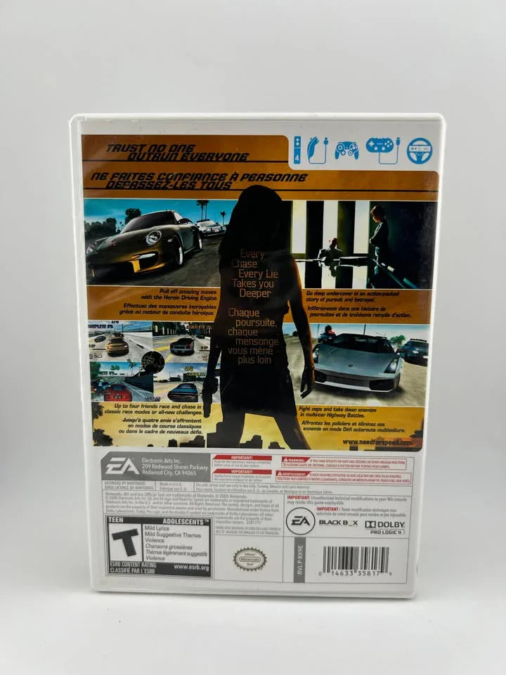 Need For Speed Undercover Nintendo WII