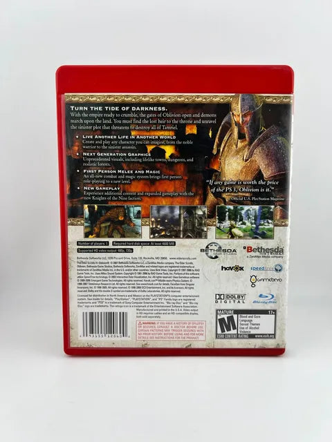 The Elder Scrolls IV 4 Oblivion Greatest Hits Playstation 3 Ps3