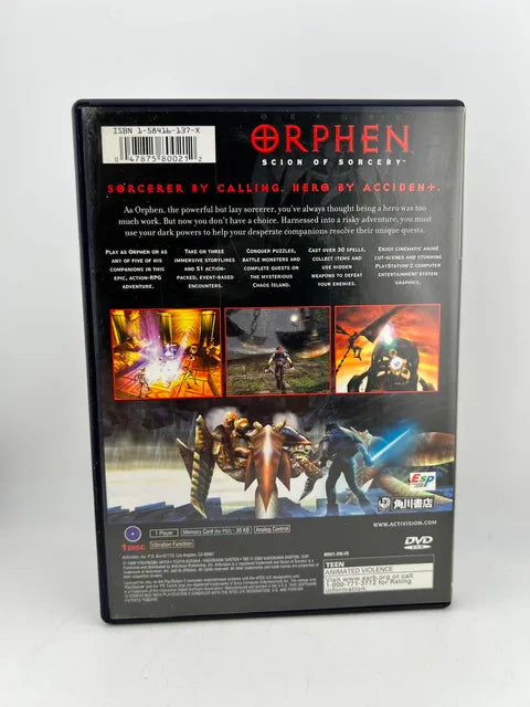 Orphen Scion of Sorcery Playstation 2 PS2