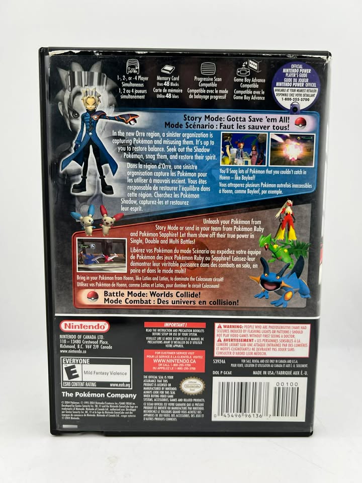 Pokemon Colosseum Nintendo Gamecube NGC