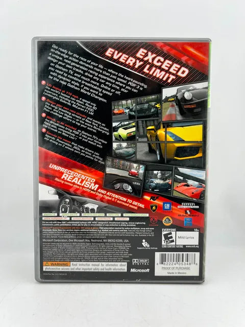 Project Gotham Racing PGR 3 Platinum Hits Xbox 360 X360