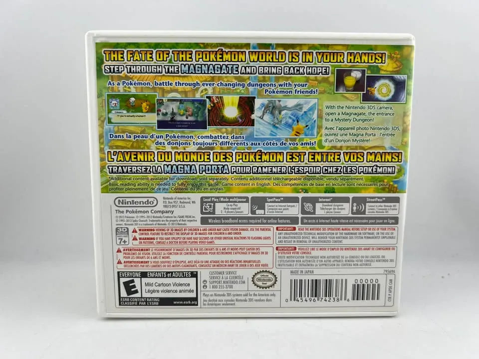 Pokemon Mystery Dungeon Gates To Infinity Nintendo 3DS