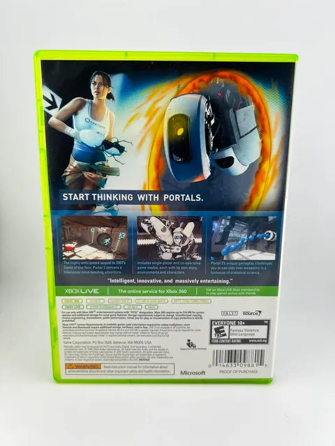 Portal 2 Platinum Hits Xbox 360 X360
