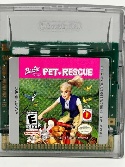 Barbie Pet Rescue Game Boy Color GBC
