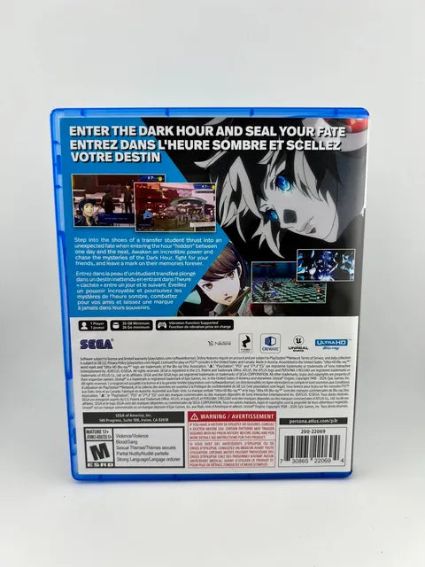 Persona 3 Reload Playstation 5 PS5