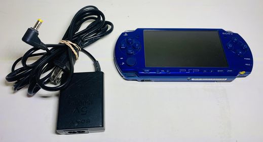 CONSOLE PLAYSTATION PORTABLE PSP 2001 Limited Edition Metallic Blue Bleu metallique system - jeux video game-x