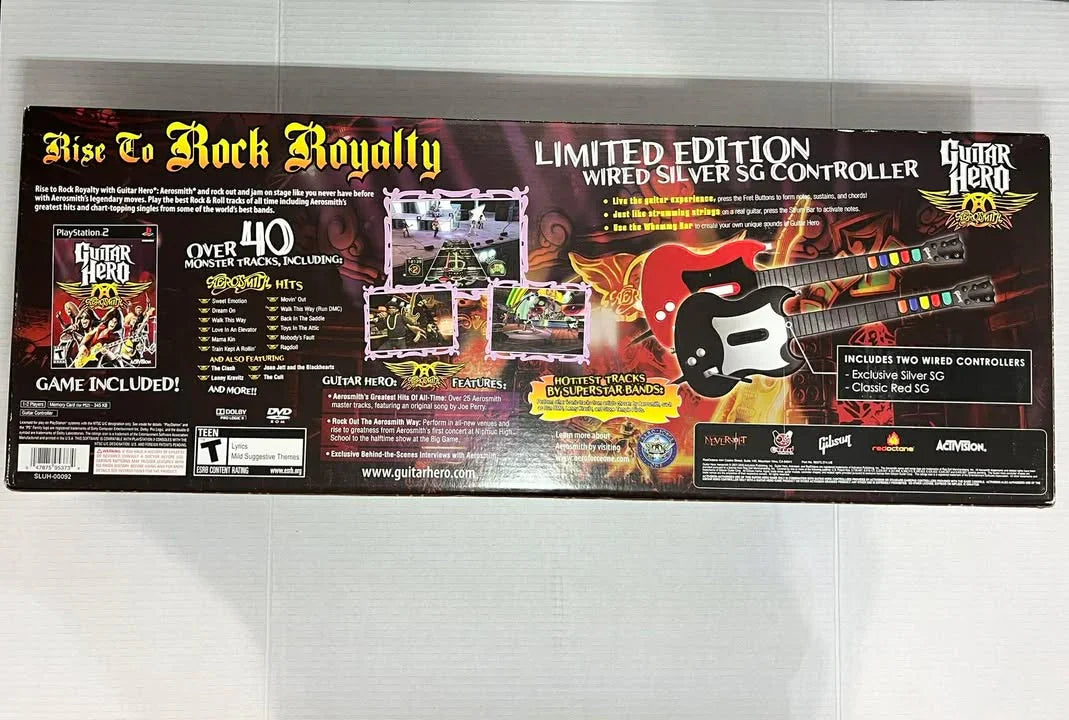 Guitar Hero Aerosmith Limited Edition Bundle Playstation 2 PS2