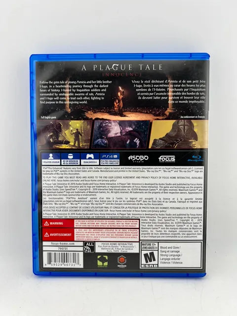A Plague Tale: Innocence Playstation 4 PS4