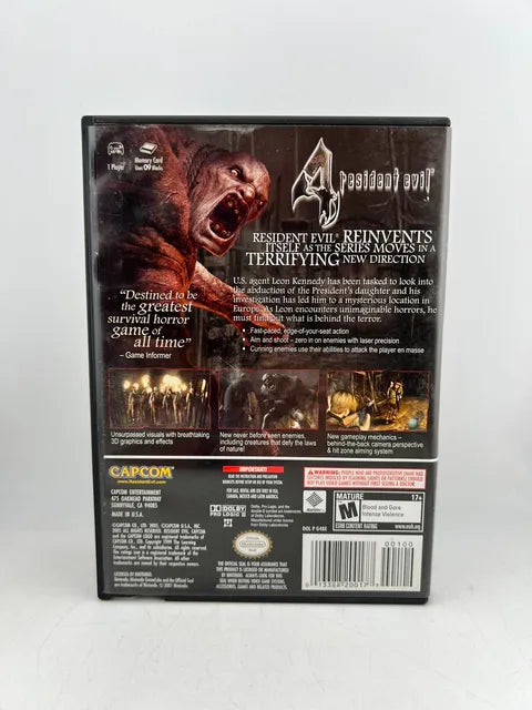 Resident Evil 4 Nintendo Gamecube NGC