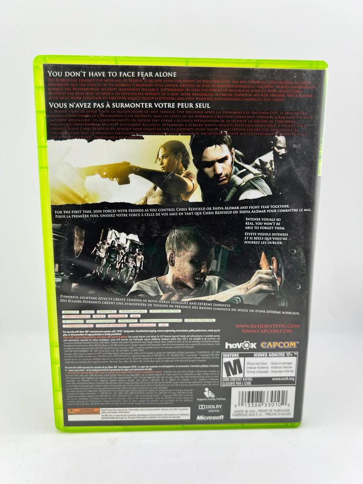 Resident Evil 5 Xbox 360 X360