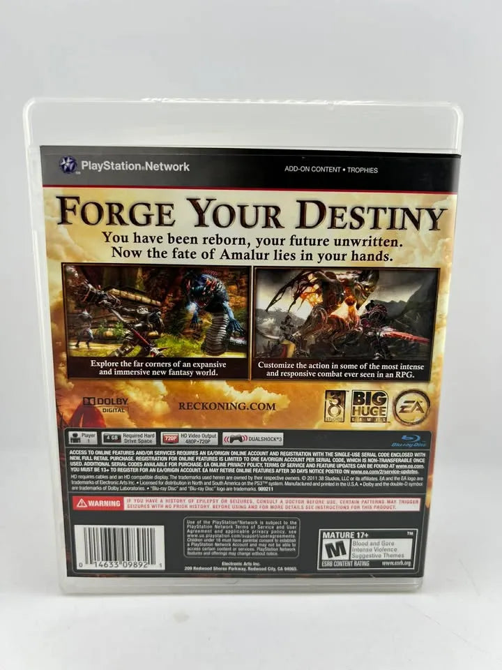Kingdoms of Amalur: Reckoning PlayStation 3 PS3