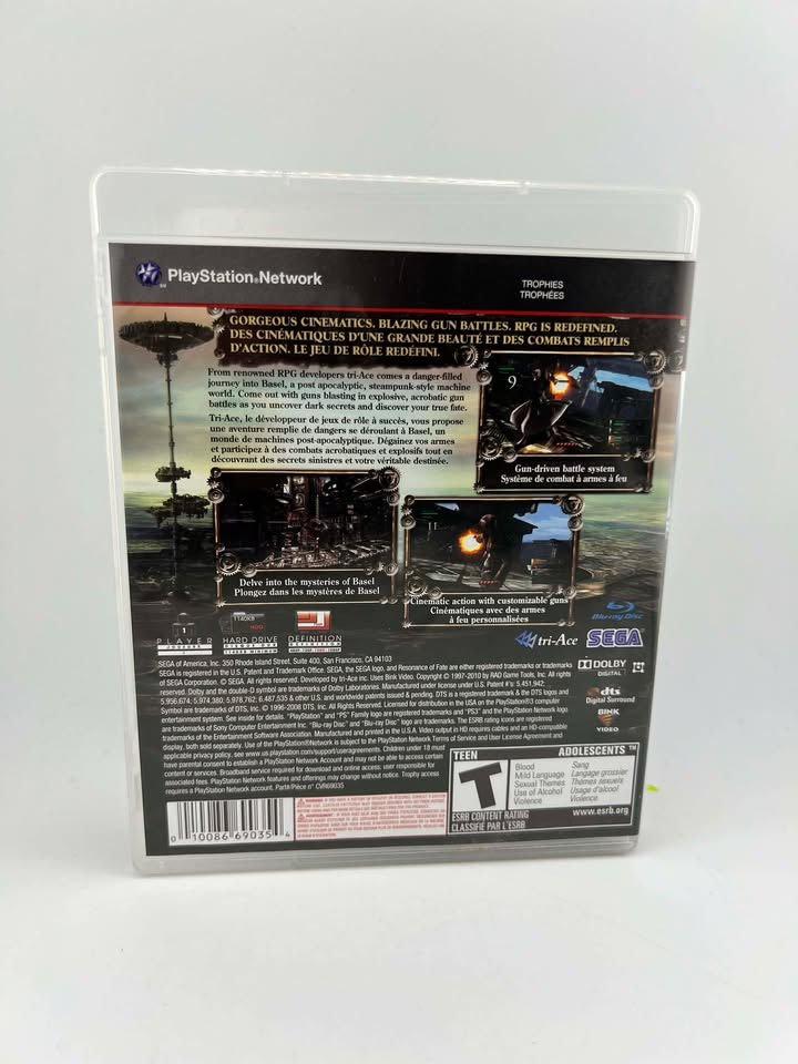 Resonance of Fate Playstation 3 PS3