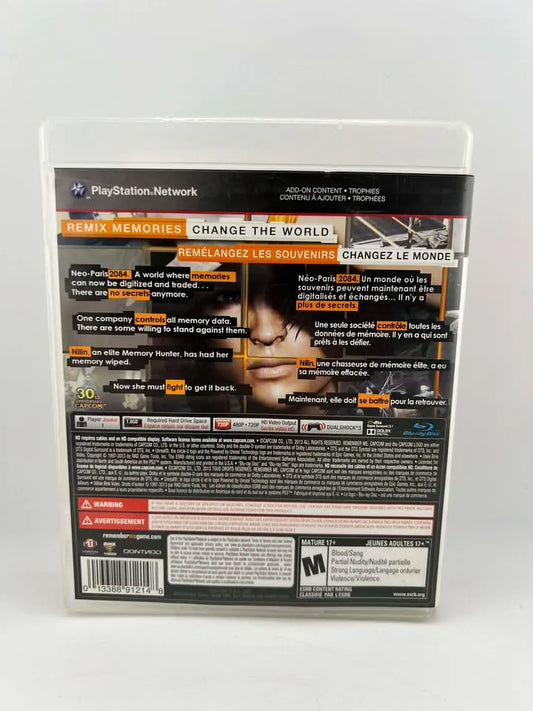 Remember Me Playstation 3 PS3
