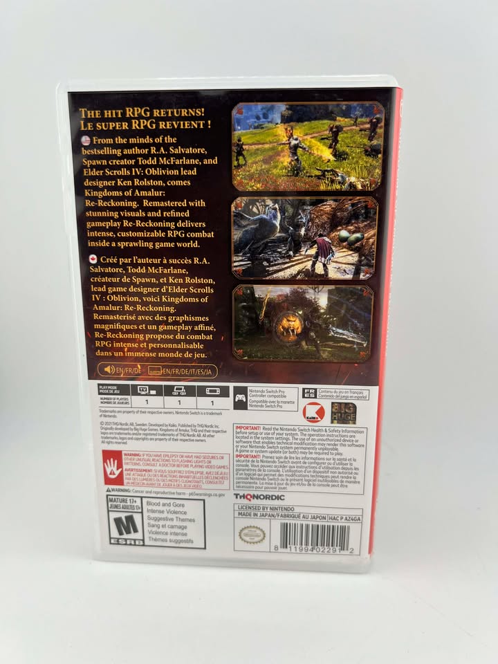 Kingdoms of Amalur: Re-Reckoning Nintendo Switch