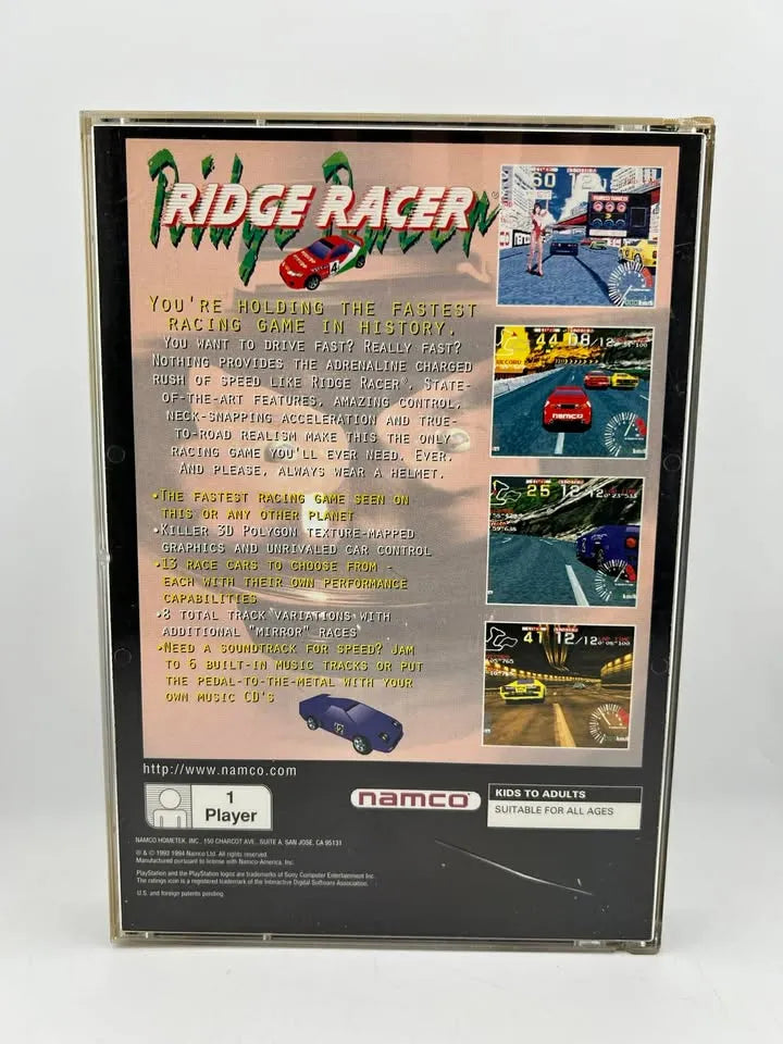 Ridge Racer Not For Sale Long Box Playstation PS1