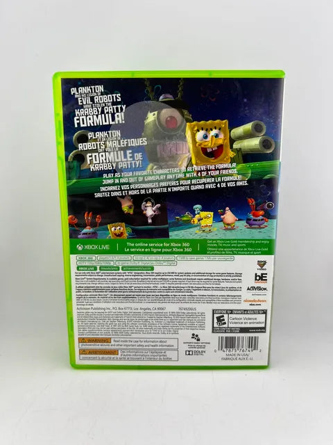 SpongeBob SquarePants: Plankton's Robotic Revenge Xbox 360 X360
