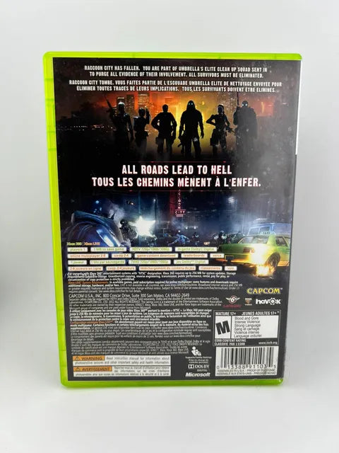 Resident Evil: Operation Raccoon City Xbox 360 X360