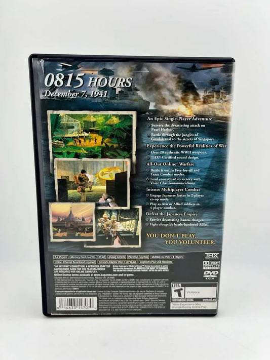 Medal of Honor Rising Sun Playstation 2 PS2