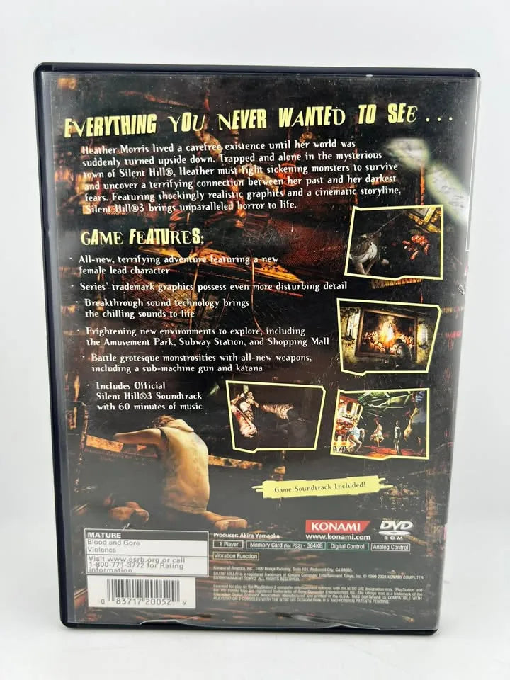 Silent Hill 3 Playstation 2 PS2