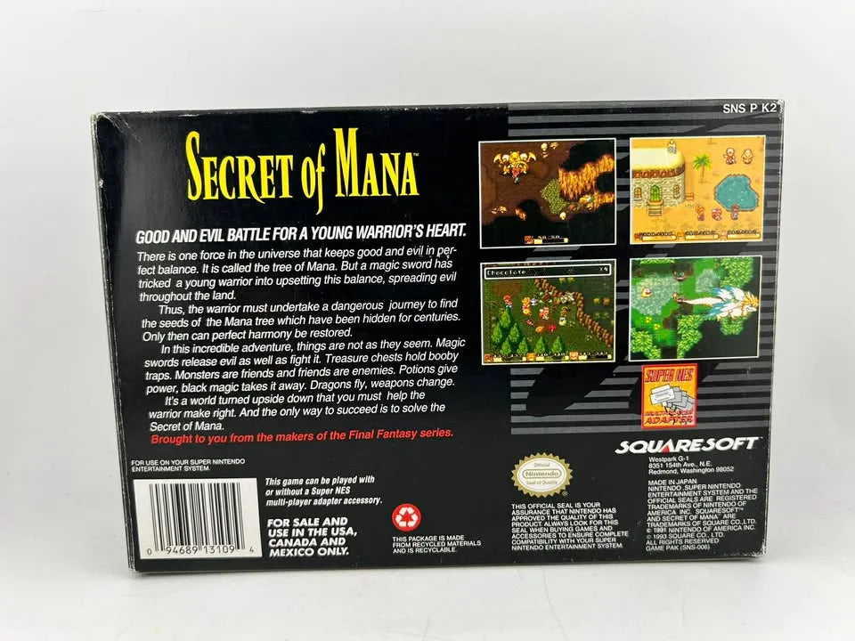Secret of Mana Super Nintendo Snes