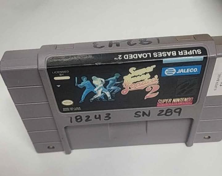 SUPER BASES LOADED 2 SUPER NINTENDO SNES jeux video game-x