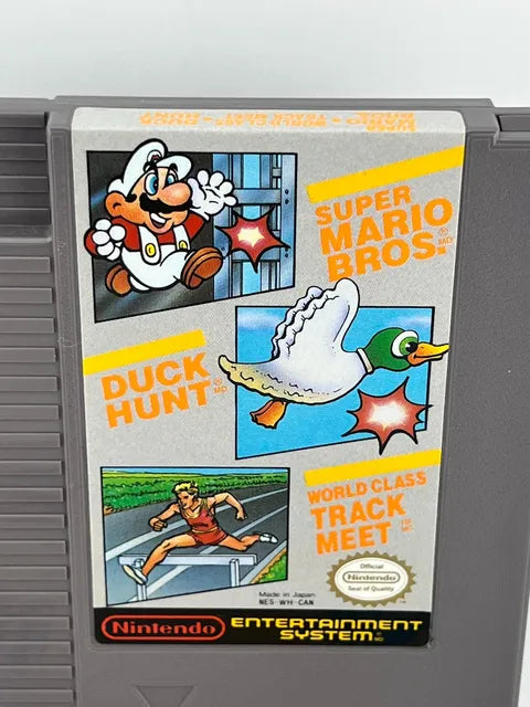 Super Mario Bros./Duck Hunt/World Class Track Meet CAN Version Nintendo Nes