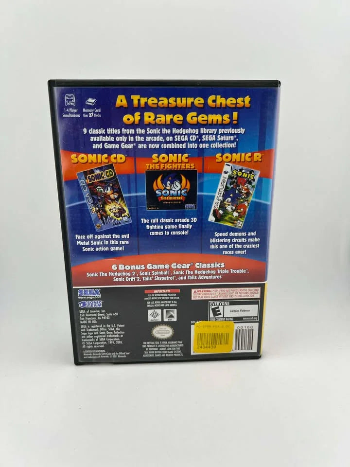 Sonic Gems Collection Player's Choice Nintendo Gamecube NGC