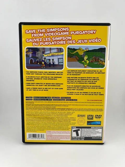 The Simpsons Game Playstation 2 PS2