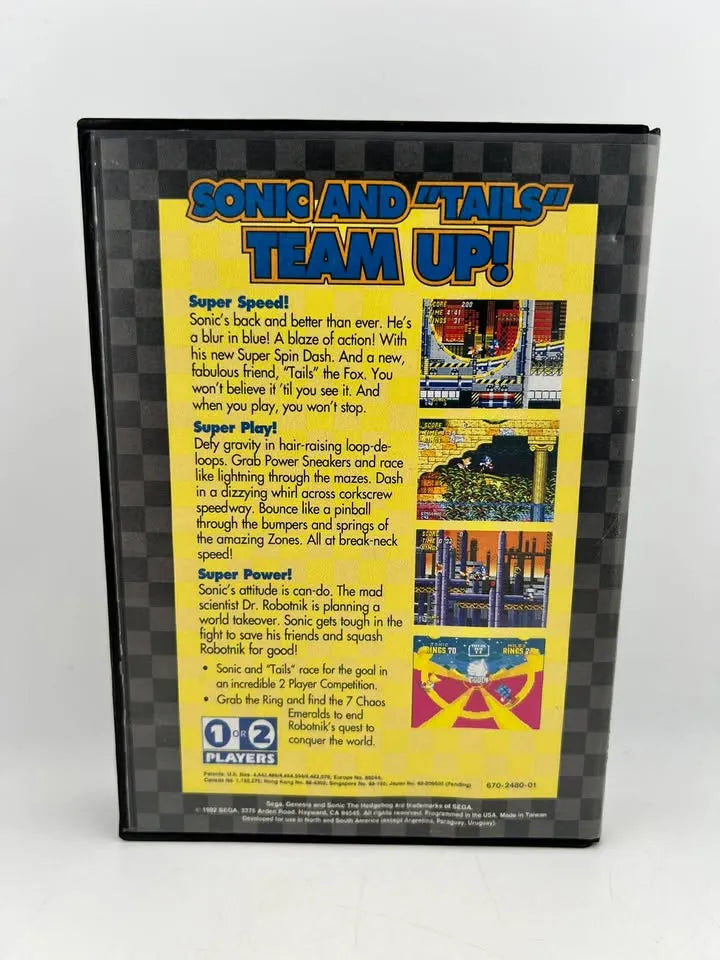 Sonic the Hedgehog 2 Not For Resale Sega Genesis SG