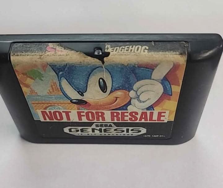 SONIC THE HEDGEHOG Not for Resale NFR SEGA GENESIS SG game-x