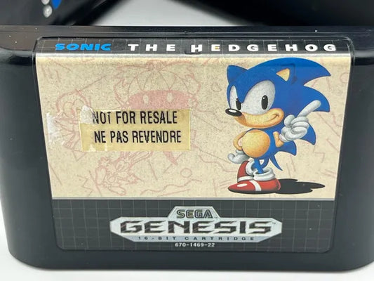 Sonic The Hedgehog Not for Resale Candian Version Sega Genesis SG