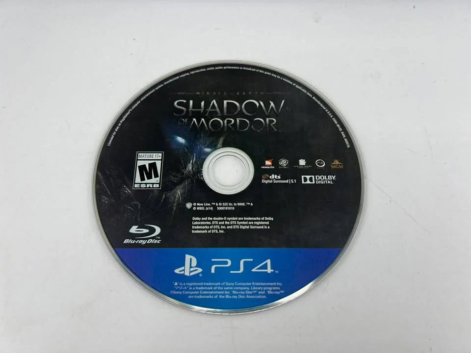 Middle Earth Shadow Of Mordor Playstation 4 Ps4