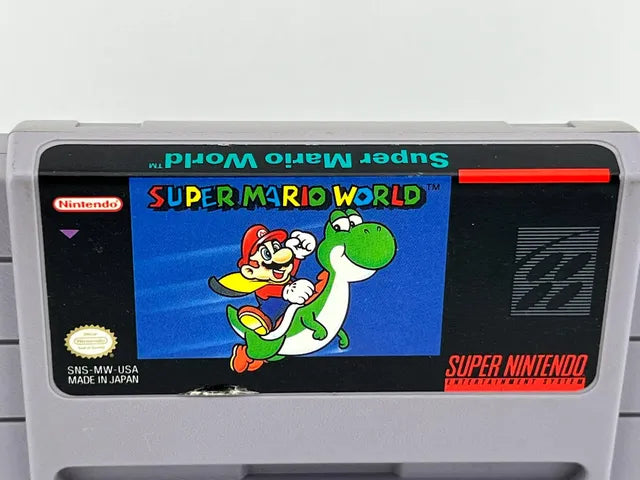 Super Mario World First Print Super Nintendo Snes