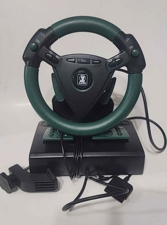 Volant De Course Ps1 Wheel Steer 'N Win Jr Vintage Arcade Racing Steering + Pedals En Magasin Seulement jeux video game-x