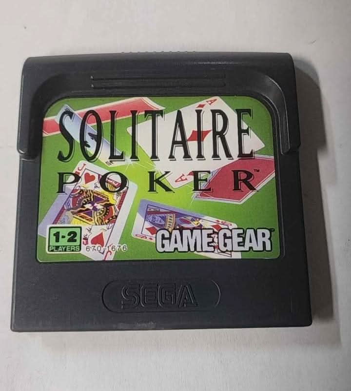 Solitaire Poker Sega Game Gear SGG jeux video game-x