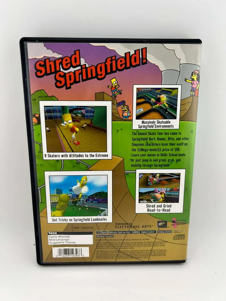 The Simpsons Skateboarding Playstation 2 PS2