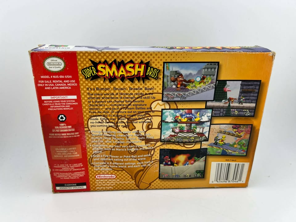 Super Smash Bros Nintendo 64 N64