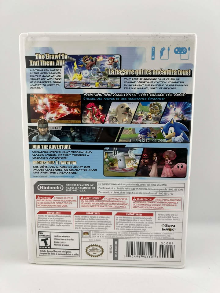 Super Smash Bros Brawl Nintendo Wii