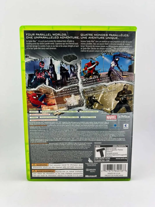 Spiderman: Shattered Dimensions Xbox 360 X360