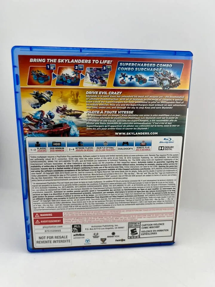 Skylanders SuperChargers Playstation 4 PS4