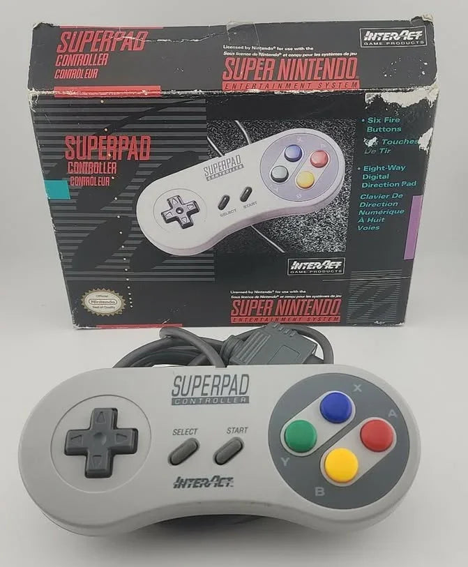 Manette Super Nintendo Snes Superpad InterAct