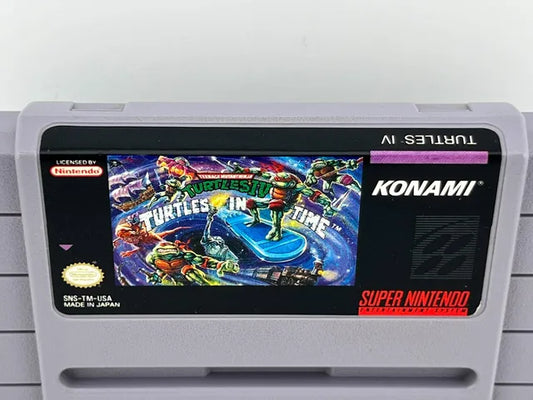 Teenage Mutant Ninja Turtles IV 4 Turtles in Time Super Nintendo SNES