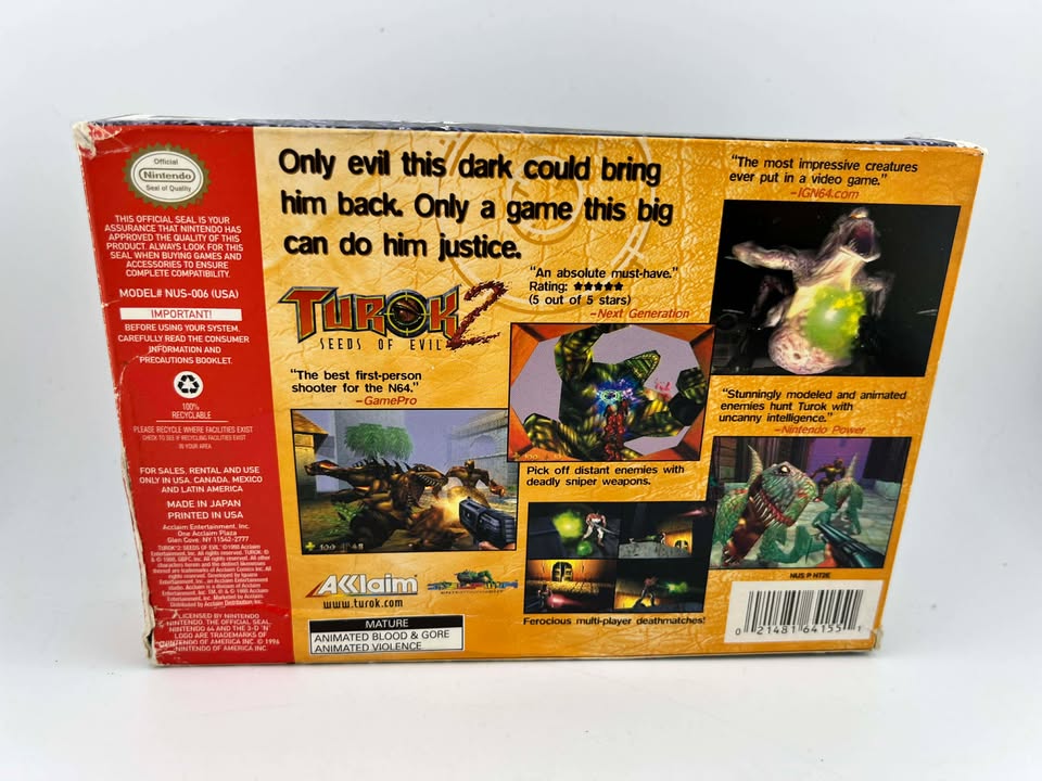 Turok 2 Seeds Of Evil Nintendo 64 N64