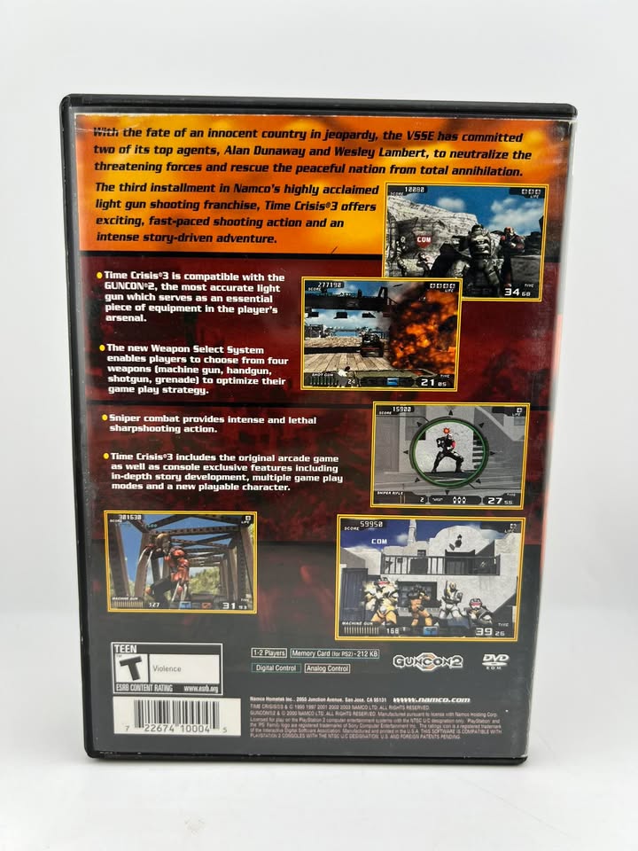 Time Crisis 3 Playstation 2 PS2