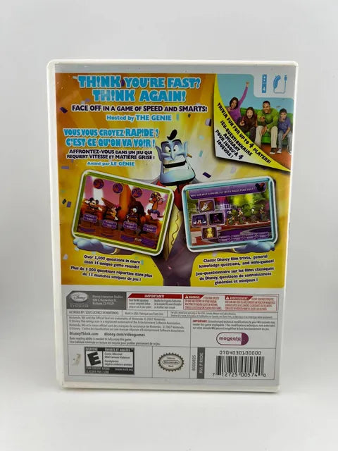 Disney Think Fast Nintendo WII