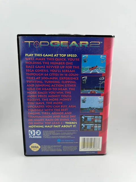 Top Gear 2 Sega Genesis SG