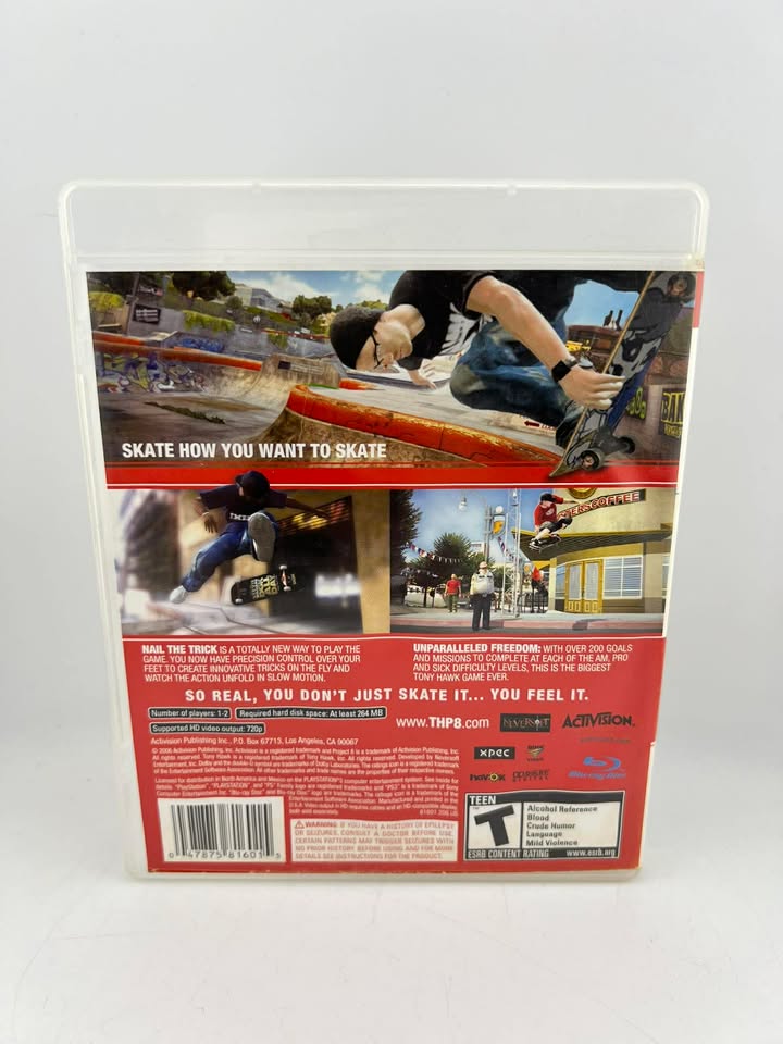 Tony Hawk Project 8 Playstation 3 PS3